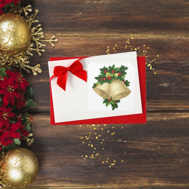 Sticker Carré Christmas Bells (Créateur téléchargé)