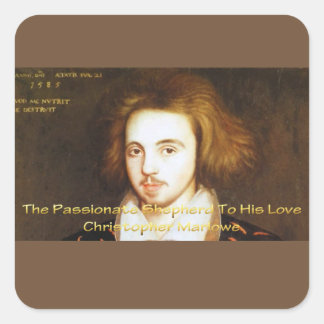 Sticker Carré Christopher Marlowe - Pasteur passionné