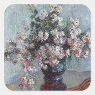 Sticker Carré Chrysanthèmes