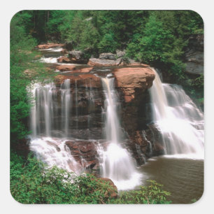 Sticker Carré Chutes de Blackwater, Virginie-Occidentale, pittor