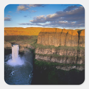 Sticker Carré Chutes de Palouse dans l'État de Washington