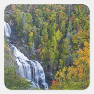 Sticker Carré Chutes d'eau Whitewater dans le Nantahala National