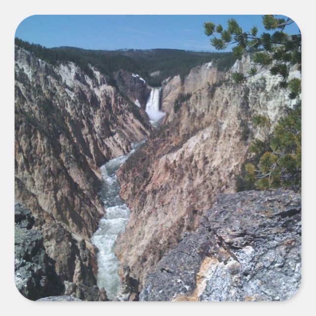 Sticker Carré Chutes inférieures (Devant)