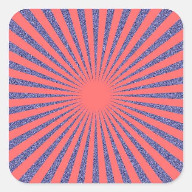 Sticker Carré Cible rouge - (Devant)