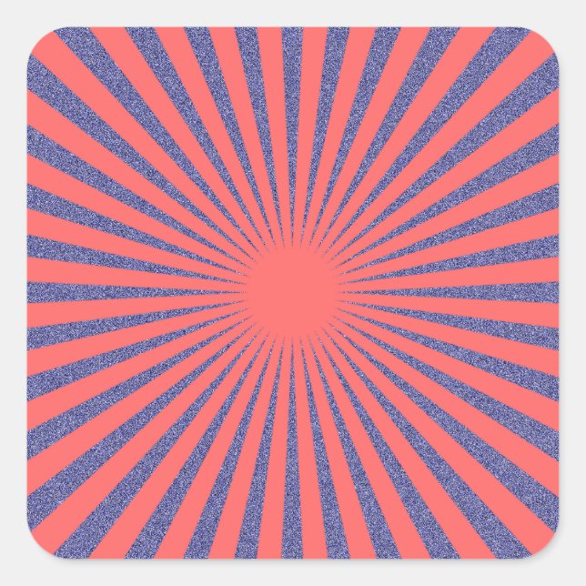 Sticker Carré Cible rouge - (Devant)