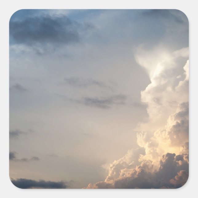 Sticker Carré Ciel nuage ciel ciel nuages tempête (Devant)