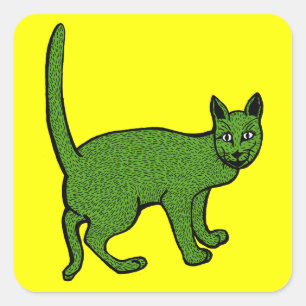 Sticker Carré cindarella verte