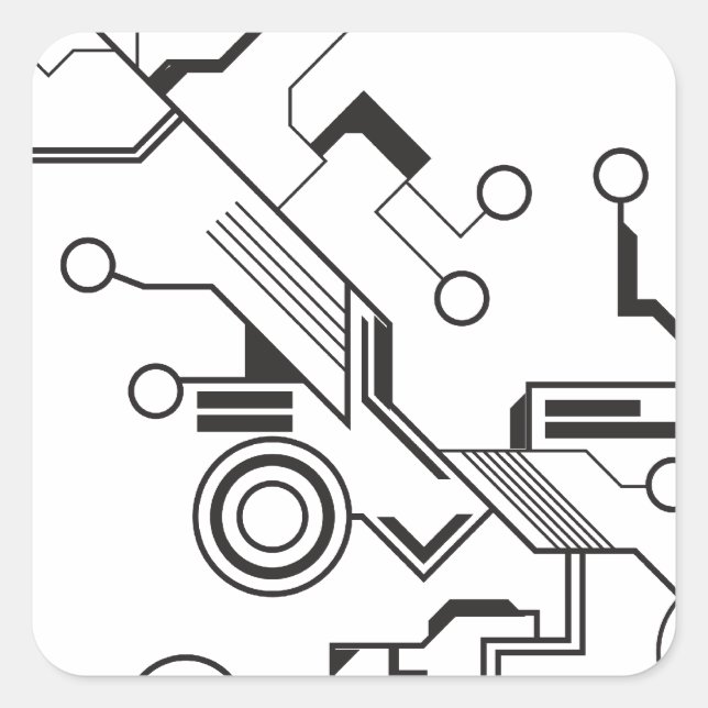 Sticker Carré Circuit (Devant)