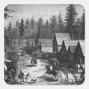 Sticker Carré Cisco, comté de station de placer