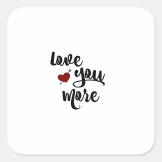 Sticker Carré Citation Amour Plus Moderne Esthétique