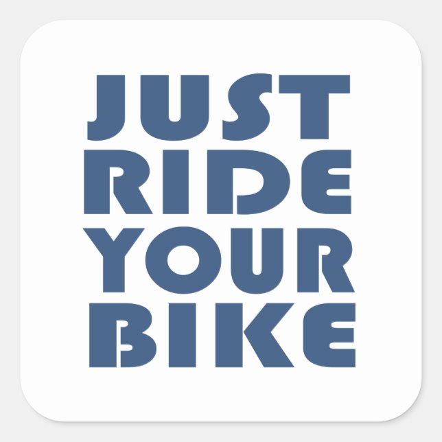 Sticker Carré Citation motivation VTT (Devant)