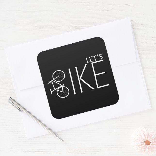 Sticker Carré Citations de VTT motivationnelles (Enveloppe)
