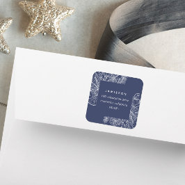 Sticker Carré Citrus et épices | Adresse de retour de vacances