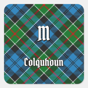 Sticker Carré Clan Colquhoun Tartan