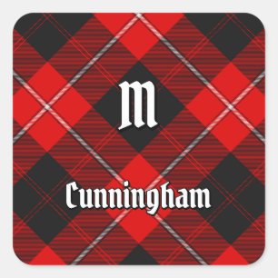 Sticker Carré Clan Cunningham Tartan