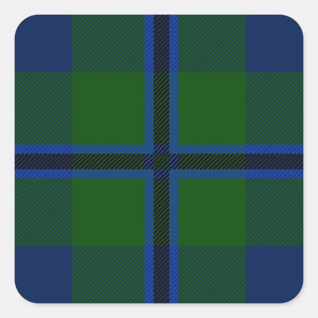 Sticker Carré Clan Douglas Tartan (Devant)