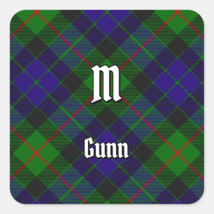 Sticker Carré Clan Gunn Tartan