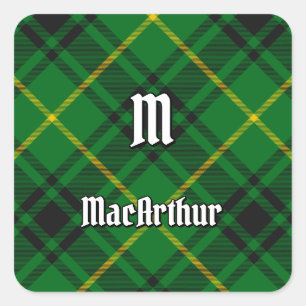 Sticker Carré Clan MacArthur Tartan