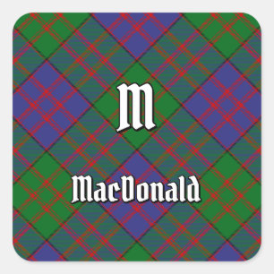 Sticker Carré Clan MacDonald Tartan