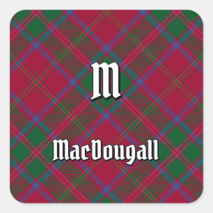 Sticker Carré Clan MacDougall Tartan