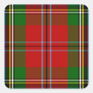 Sticker Carré Clan MacLean de tartan de Duart