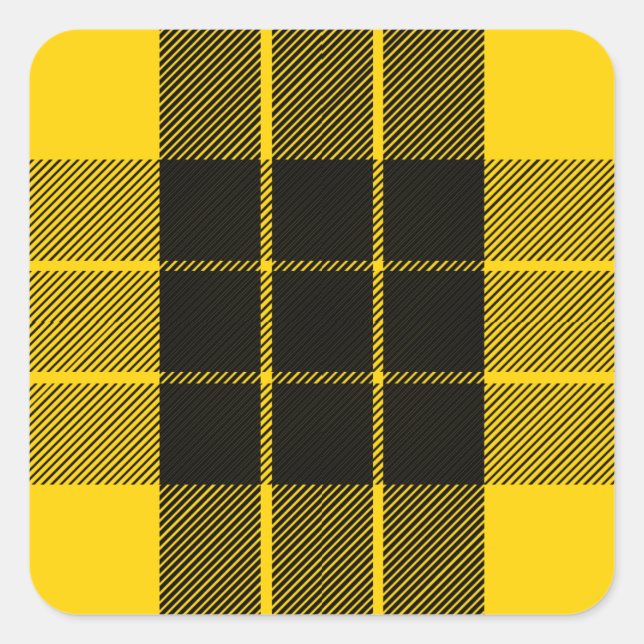 Sticker Carré Clan MacLeod Tartan (Devant)