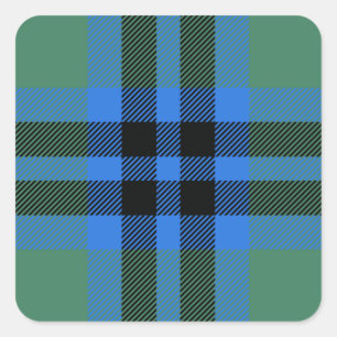 Sticker Carré Clan Marshall Tartan