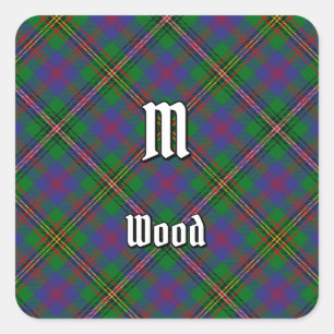 Sticker Carré Clan Wood