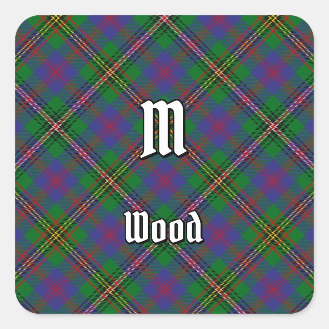 Sticker Carré Clan Wood (Devant)