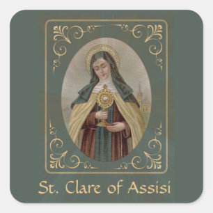 Sticker Carré Clare d'Assise