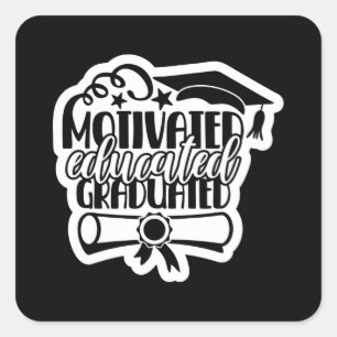 Sticker Carré Classe de 2022 Graduate Congrats the Grad