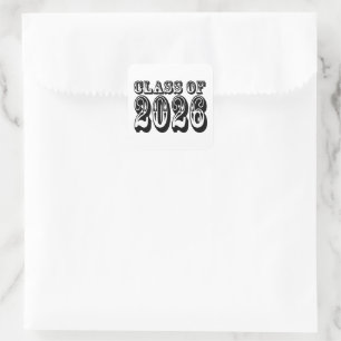 Sticker Carré Classe Ouest de 2026 Graduation