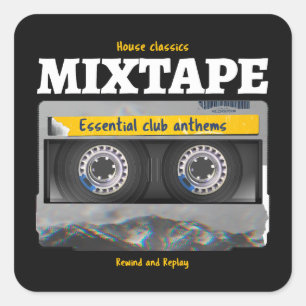 Sticker Carré Classics de la maison Mixtape Club Anthems