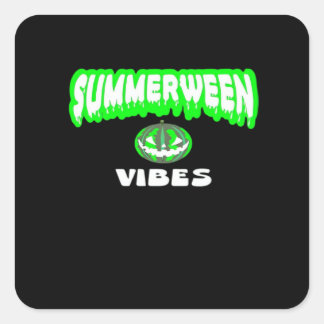 Sticker Carré Classique des Vibes d'été