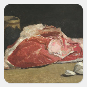 Sticker Carré Claude Monet   La Vie morte, le Conjoint de la Via
