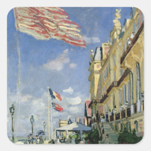 Sticker Carré Claude Monet   le DES Roches Noires d'hôtel