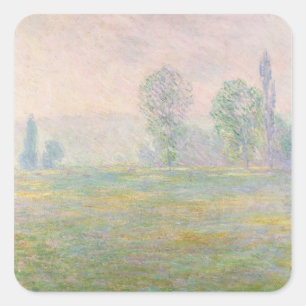 Sticker Carré Claude Monet Meadows à Giverny, 1888
