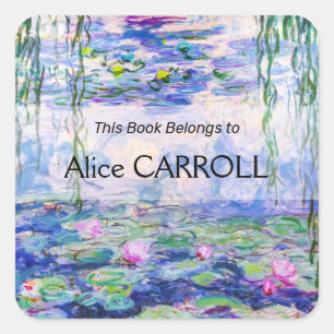 Sticker Carré Claude Monet - Nymphéas / Nymphéas