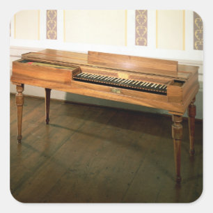 Sticker Carré Clavichord, propriété de Franz Joseph Haydn