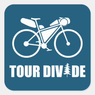 Sticker Carré Clivage Bikepacking de visite