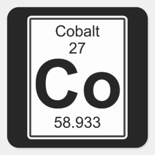 Sticker Carré Co - Cobalt