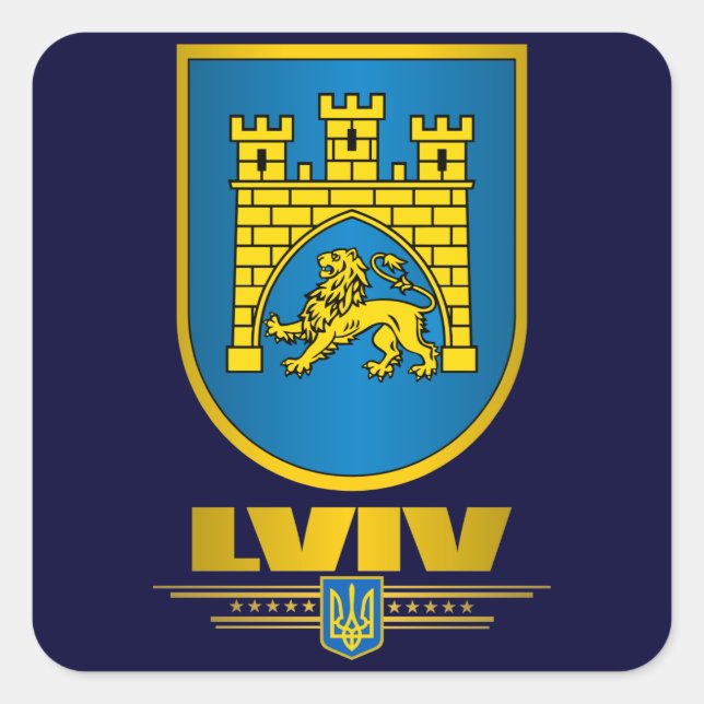 Sticker Carré COA Lviv (Devant)