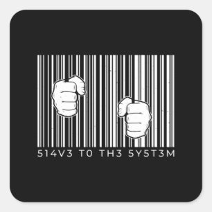 Sticker Carré Code barre