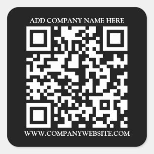 STICKER CARRÉ CODE QR