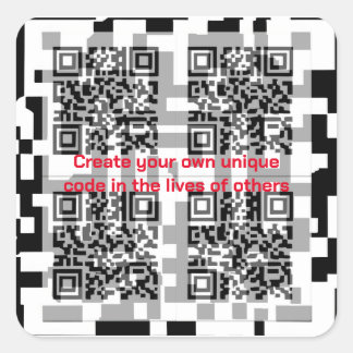 Sticker Carré Code QR
