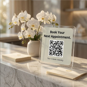 Sticker Carré Code QR de rendez-vous suivant 