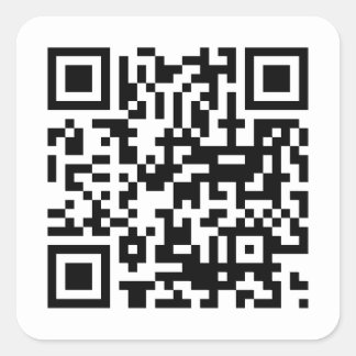 Sticker Carré Code QR d'entreprise