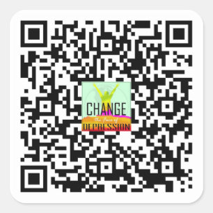 Sticker Carré Code QR du site Web CTFOD