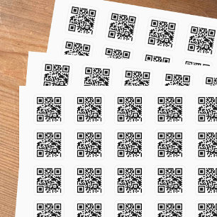 Sticker Carré Code QR - Il suffit d'entrer votre URL de site Web