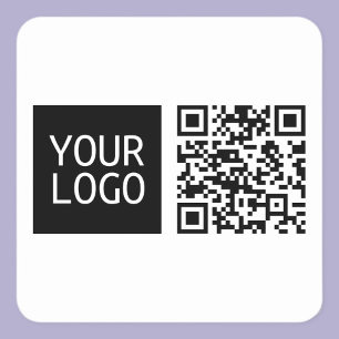 Sticker Carré Code QR modifiable et logo ou image de votre entre
